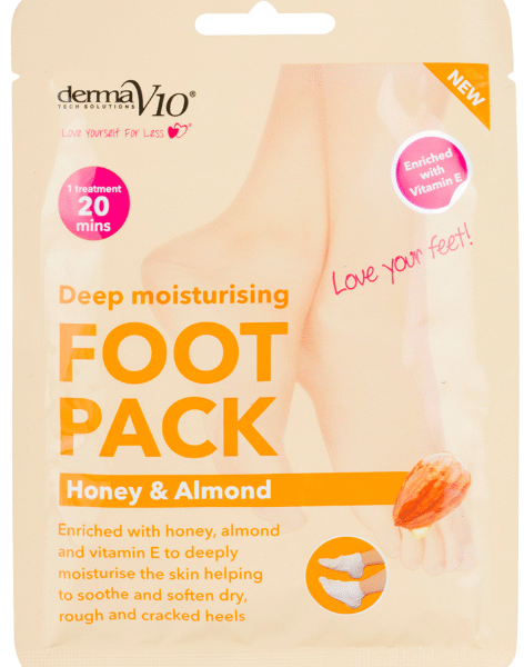 Derma V10 Honey and Almond Deep Moisturising Foot Pack